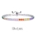 Pulsera ajustable con zirconia de colores