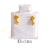 Aretes llave dorado