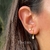 Aretes acero inoxidable tuerca con circón 4 MM en internet