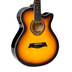 Violão Michael Eletroacústico VMY340 Mini Jumbo Cutway Sunburst - comprar online