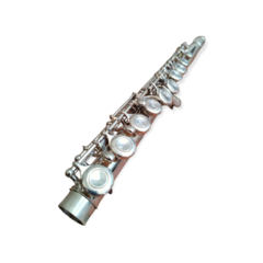 Flauta Transversal Yamaha YFL411 Cabeça, Corpo e Pé em Prata Maciça - Plander