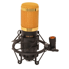 Microfone Fzone BM800 Condensador para Voz , Estúdio e Gravação