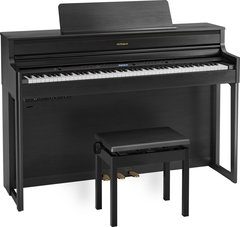 Piano Digital Roland HP704 Preto Charcoal (Carvão) - comprar online