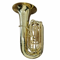 Tuba 5/4 Sib HS Musical TB1 4 Pistos Frontal Laqueada