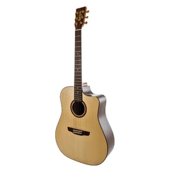 Violão Folk Acústico Rozini Premium RX320-ACNCTLP Aço Natural Brilhante