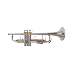Trompete Sib Bach Stradivarius 37M Prateado, Detalhes Banhados a Ouro - comprar online