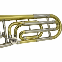 Imagem do Trombone de Vara com Rotor Sib/Fá NY TB200VR Laqueado, Estojo e Bocal