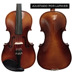 Violino 4/4 Zion Orquestra Antique, Ajustado Estojo Meia-lua