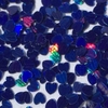 Glitter Coração Azul Escuro Holográfico