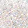Glitter Hexagonal Médio Cristal Iridescente