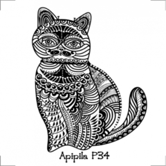 Apipila P34 - Gato Geométrico