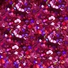 Glitter Hexagonal Mini Pink Holográfico