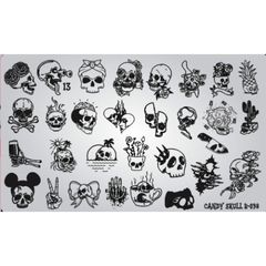 Placa R38 (Candy Skull) Caveiras,Skull. Esqueleto