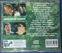 Metallica - Acoustic Metal - Cd 1998 UK - comprar online