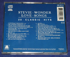 Stevie Wonder - Love Songs 20 Classic Hits - Cd - 1995 - comprar online