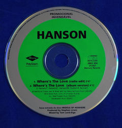 Hanson - Where's The Love - Cd Single - 1997 - Promocional