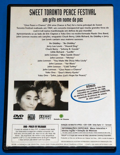 John Lennon - Sweet Toronto Peace Festival - Dvd - Brasil - comprar online