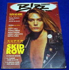 Bizz Nº 74 Revista Setembro 1991 Skid Row