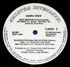 Sampa Crew - Filhos Da Rua 12 Ep Promo 7 Musicas 1994 - comprar online