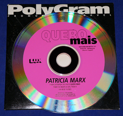 Patricia Marx - Quero Mais - Cd Single - 1995 - Promocional