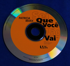 Patricia Marx - Sei Que Você Não Vai - Cd Single 1995 Promo
