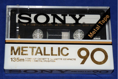 Sony - Metallic 90 Minutos Fita Cassete Virgem Lacrada Japão