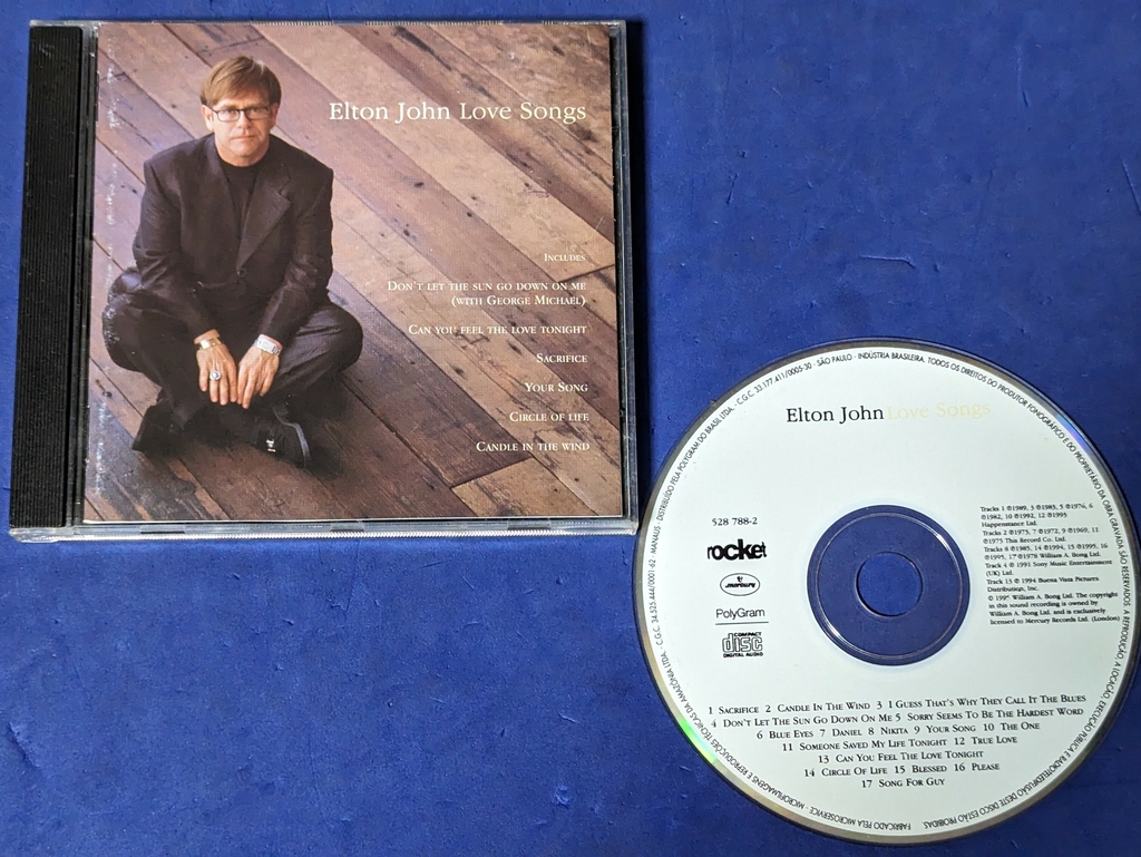 CD Elton John - Love Songs - PolyGram - Livros de Educação - Magazine Luiza