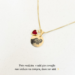 Colar Pingente M Personalizado Dourado 45cm - USE MALLU - SEMI JÓIA 