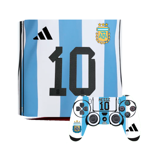 Skin PS4 PRO Adesiva Messi - Argentina