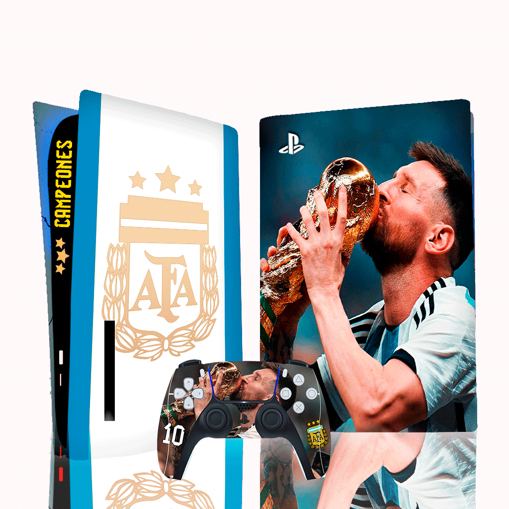 Skin PS5 Adesiva Messi Argentina em Promoção na Americanas