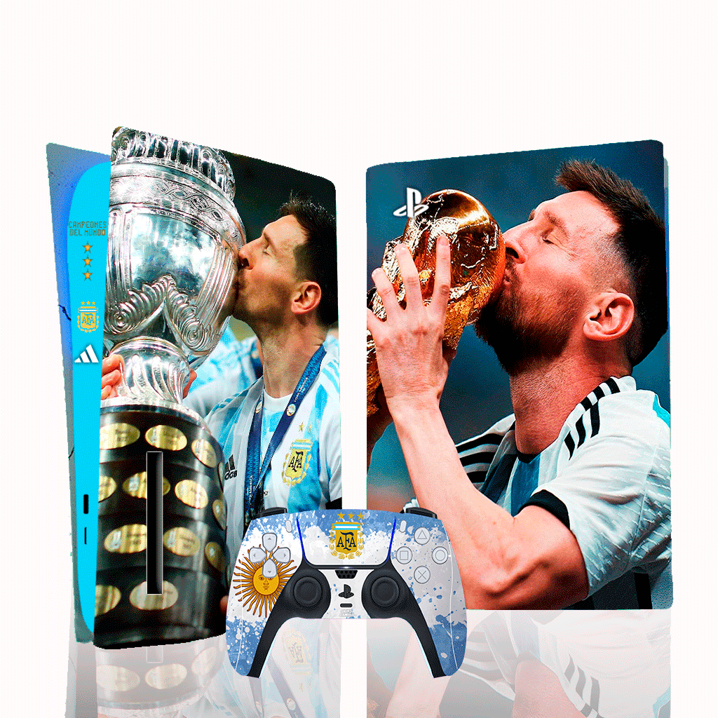 Skin PS5 joysticks Adesiva Messi Argentina em Promoção na Americanas
