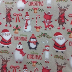 Conjunto de vestido, calcinha e boina de Natal - Boneca de pano- Roupa de boneca