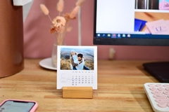 12 Polaroid calendario 11x10cm + taco de madera