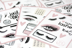 Pequeñas planchas de stickers calados ¡Ideal para regalar a tus clientes! (12,5 x 9,5 cm) x 160 U. en internet