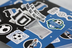 Pequeñas planchas de stickers calados ¡Ideal para regalar a tus clientes! (12,5 x 9,5 cm) x 160 U. - tienda online