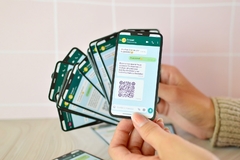 Tarjetas personales frente (9x5cm) simil iphone/whatsapp x250 U en internet