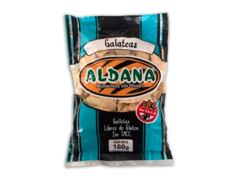 Bizcochos salados estilo galateas, Sin TACC Aldana. 160 gr