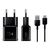 Carregador Samsung EP-TA20BBBCGBR Fast Charge Tipo C c/ Cabo Preto