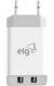 Carregador de tomada c/2 saídas USB branco ELG Bivolt - comprar online