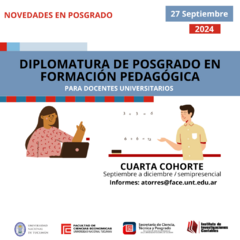 DIPLOMATURA EN FORMACIÓN PEDAGÓGICA 2024 - CONTADO - DOCENTES OTRAS FACULTADES - comprar online