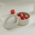 Pote Redondo de cerâmica - Tampa de Vidro - 420ml - Neoflam - FIKA ONE - Cor Branco - comprar online