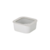 Pote Quadrado de cerâmica - Tampa de Vidro - 650ml - Neoflam - FIKA ONE - Cor Branco