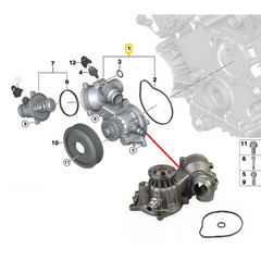 BOMBA AGUA BMW 740I 750I E65 E66 2004 À 2008 na internet