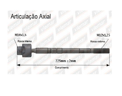 BRAÇO BARRA DIREÇÃO AXIAL JAC J2 2012 ATÉ 2016 na internet