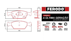 PASTILHA FREIO CERÂMICA DIANTEIRA HONDA NEW FIT 2009 A 2014 na internet