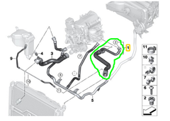 MANGUEIRA SUPERIOR RADIADOR BMW 118 E81 E87 2004 À 2012 - comprar online