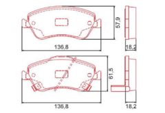 PASTILHA FREIO DIANTEIRA TOYOTA COROLLA 2.0 2011 A 2014 na internet