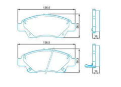 PASTILHA FREIO DIANTEIRA HONDA WRV 2017 À 2022 - comprar online