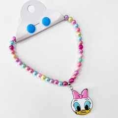 6 KITS - 1 colar infantil + 1 botão resina - comprar online