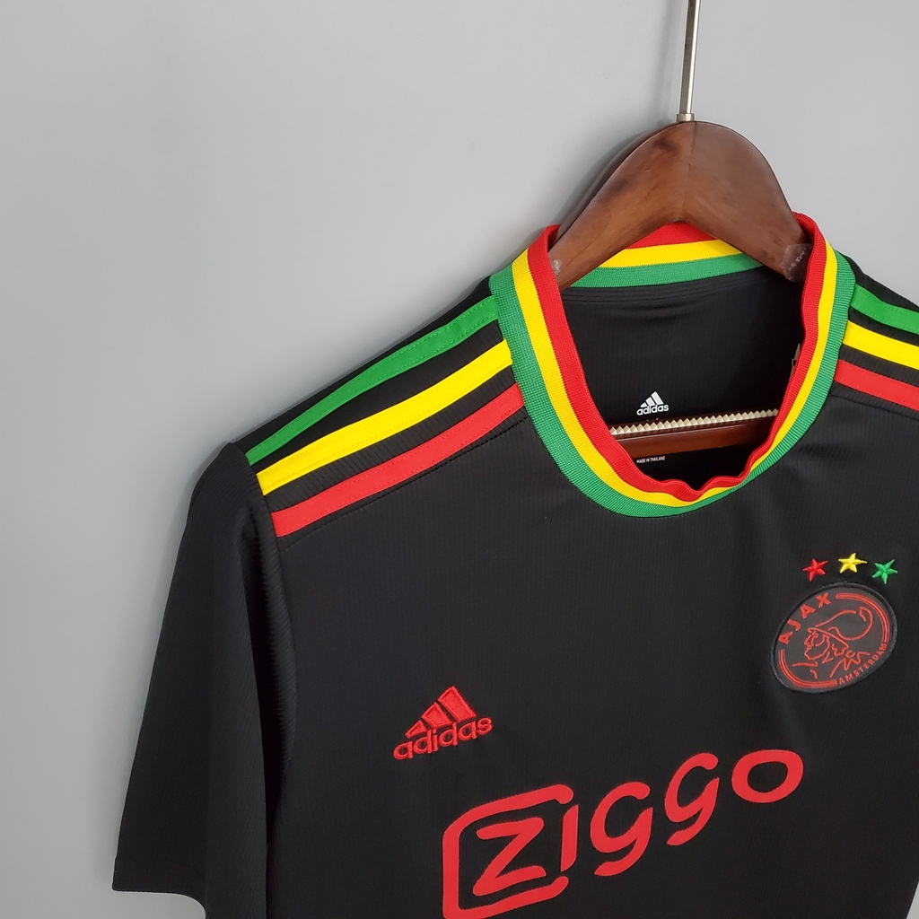 Terceira Camisa Ajax Edição Bob Marley 21/22 - Torcedor - Masculina - Adidas